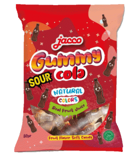 Jacco Jelly Gummy Cola Bottles SOUR taste