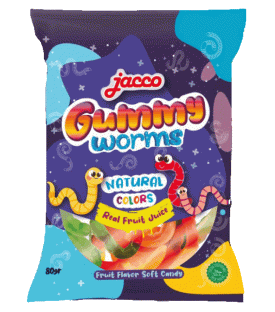 Jacco Jelly Gummy Worms SWEET taste